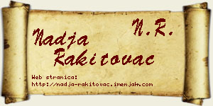 Nadja Rakitovac vizit kartica